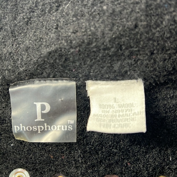 Phosphorus Wool Studded Moto Jacket - Picture 8 of 12